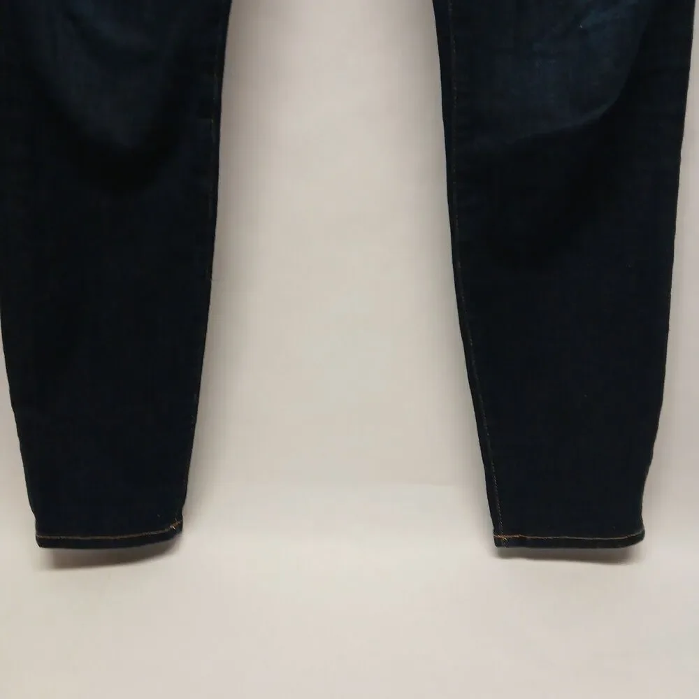 FRAME Le High Skinny Crop Jeans Womens Blue Dark Wash High Rise Stretch Dame 31